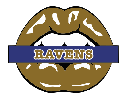 Baltimore Ravens Lips Logo iron on paper